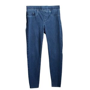 Spanx Women's Jean-ish Pull on Ankle Blue Leggings Size Medium